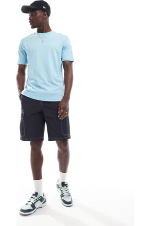 Brave Soul High neck t-shirt in sky