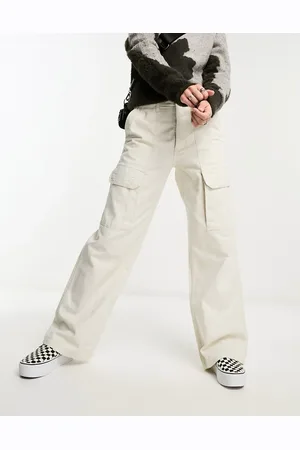 Vans Wide leg cargo pants in -Neutral