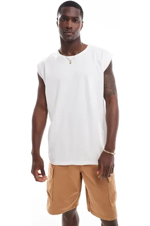 Brave Soul Oversized raw edge singlet in