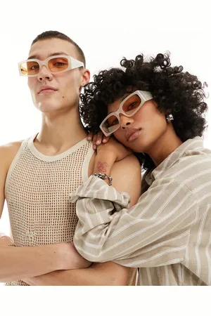 A. Kjærbede Alex rectangle sunglasses in -White