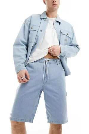Dickies Garyville denim shorts in vintage light blue