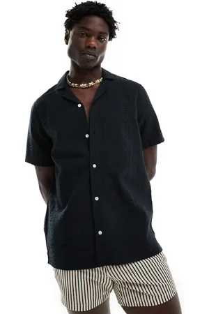 Hollister Short sleeve seersucker shirt in