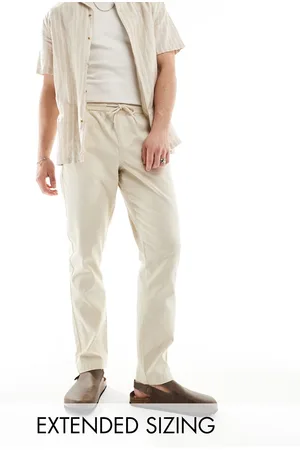 ASOS Slim pull on pants in -Neutral