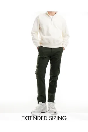 ASOS Tapered cargo pants in dark -Green