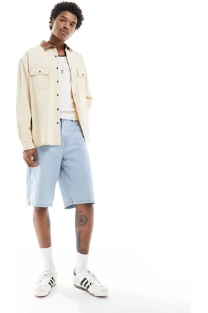 Dickies Madison denim shorts in vintage light blue