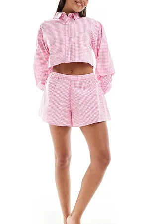 Luna Shorts in gingham check in