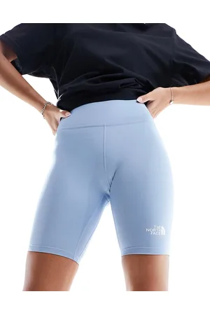 The North Face Flex logo legging shorts in blue