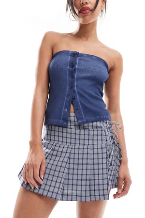 COLLUSION Wrap mini kilt in