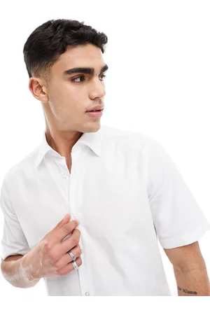 HUGO BOSS Rash short sleeve shirt in white