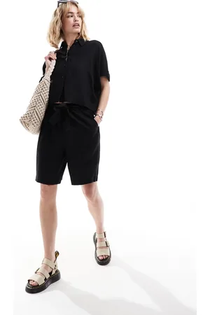 SELECTED Gulia high waist linen blend shorts in (part of a set)
