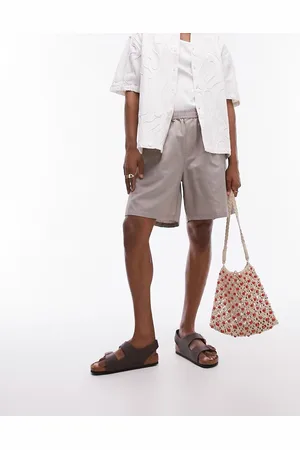 Topman Linen shorts in -Neutral