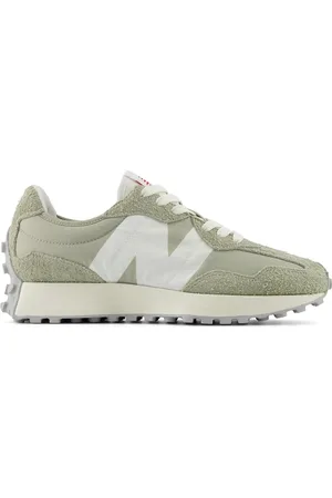 New Balance 327 suede sneakers in sage green