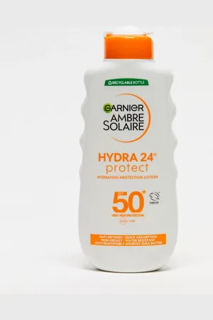 Garnier Ambre Solaire SPF 50+ Hydra 24 Hour Protect Hydrating Sun Cream Lotion 200ml