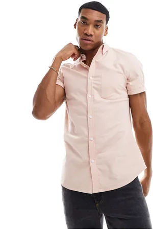 ASOS Short sleeve slim fit oxford shirt in