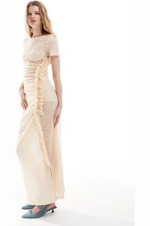 Ghospell Lace midaxi dress in -White