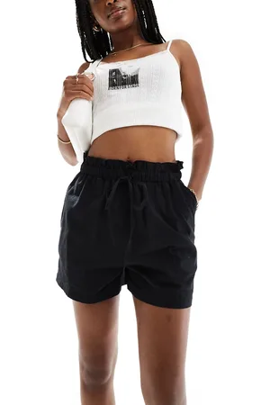 Threadbare Linen blend tie waist shorts in