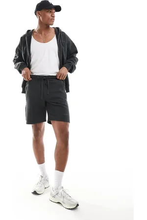 The Couture Club Raw seam jersey shorts in charcoal (part of a set)