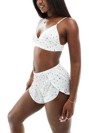 Boux Avenue Mix & Match ditsy floral pyjama bralet in -White