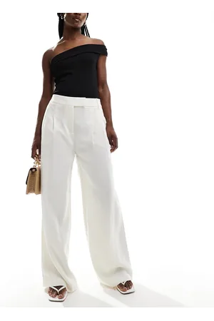 New Look Wide leg pants in -White