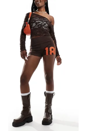 COLLUSION Micro jersey shorts in