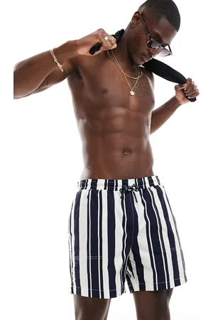River Island Swim trunks in stripe (part of a set)