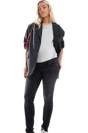 ONLY Blush skinny jeans with frayed hem in