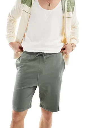 Only & Sons Jersey sweat shorts in sage green