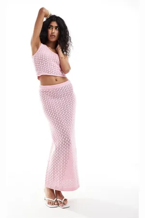 The Frolic Kristen maxi beach skirt in pastel (part of a set)