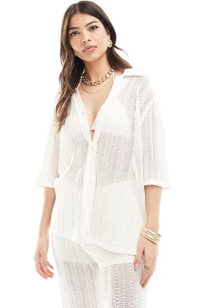 & OTHER STORIES Crochet knitted shirt in (part of a set)