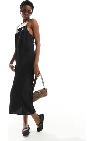 Monki Mini slip sun dress with square neck and strappy back in