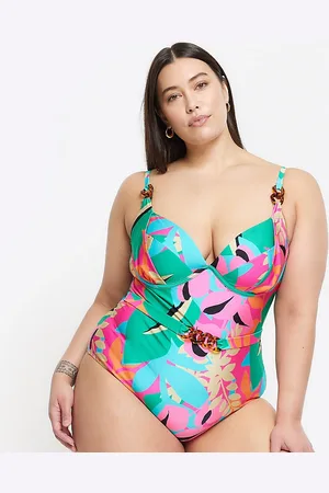River Island Textured swimsuit in