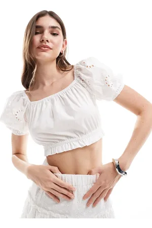 Style Cheat Broderie smock top in (part of a set)