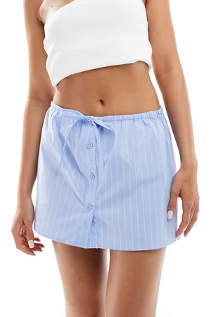 NA-KD Drawstring waist mini skirt in