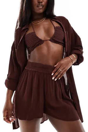 South Beach High waist beach shorts in
