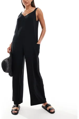 ASOS Beach jumpsuit with pocket detail in