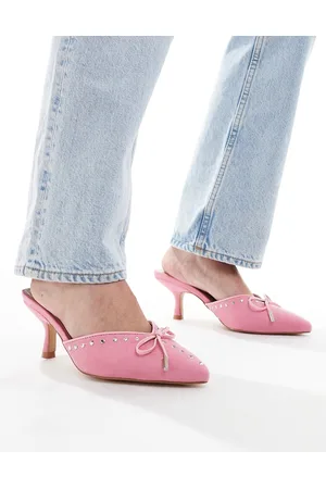 Raid Mimi kitten heel mules in pink