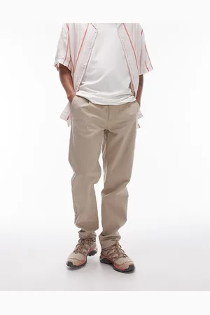Topman Tapered chino pants in -Neutral