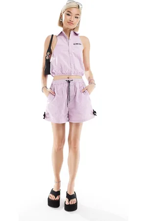 COLLUSION Sporty shorts with bow detail in (part of a set)