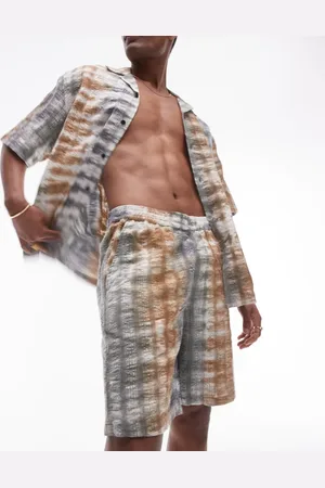 Topman Seersucker tie dye shorts (part of a set)
