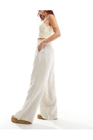 In wear InWear Peg linen tailored pants in beige-Neutral