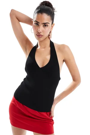 & OTHER STORIES Knitted halter neck top in