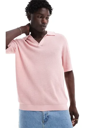 GANT Open collar knit polo in