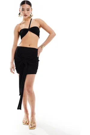 Missyempire Missy Empire exclusive one shoulder bandeau top in (part of a set)