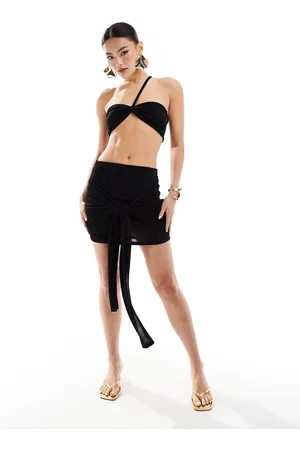 Missyempire Missy Empire exclusive knot detail mini skirt in (part of a set)