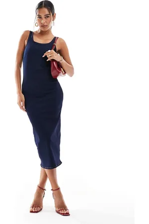 New Look Bodycon denim dress in blue
