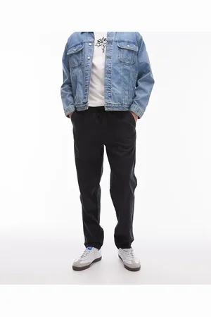 Topman Taper linen look pants in