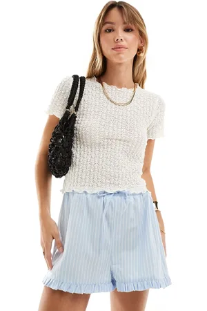 AWARE Vero Moda textured baby t-shirt in white