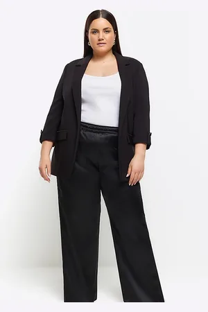 River Island River Island satin wide leg pants in
