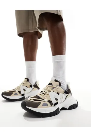 ASOS Chunky sneakers in grey-Neutral