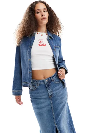 In wear InWear Pheiffer baggy fit denim jacket in blue (part of a set)
